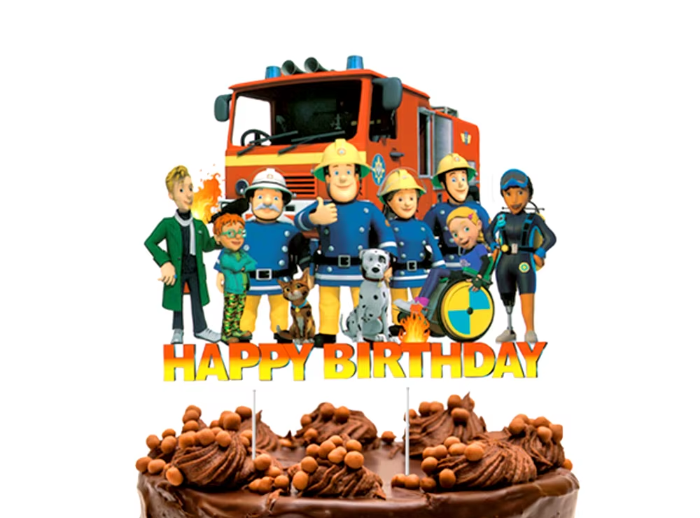 Tortový zápich POŽIARNIK SAM