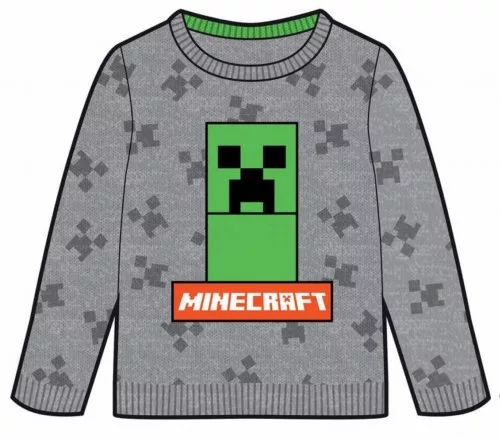 Pulover MINECRAFT šedý - 8r.