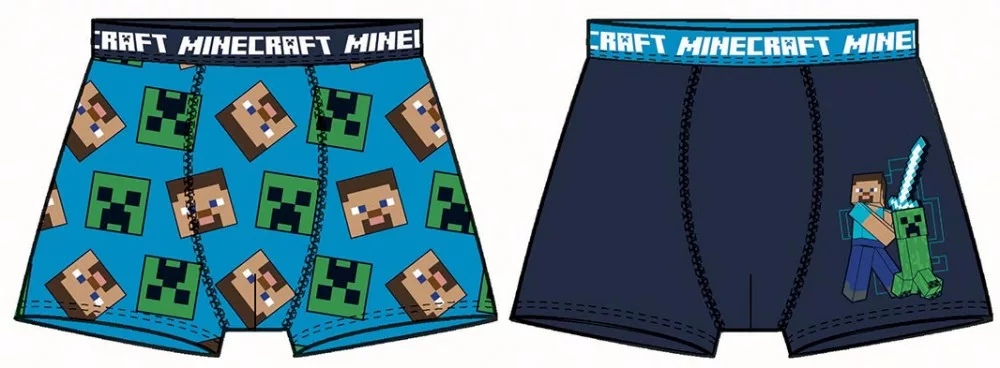 Boxerky 2ks MINECRAFT modré - 9r.