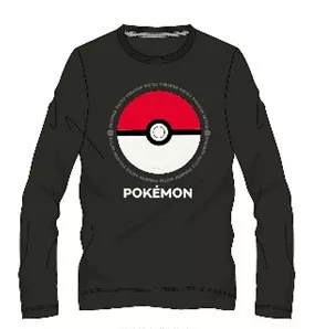 Tričko s dlhým rukávom POKÉMON čierne - 12r.