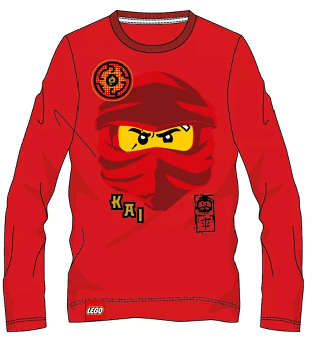Tričko s dlhým rukávom LEGO ninjago červené - 3r.