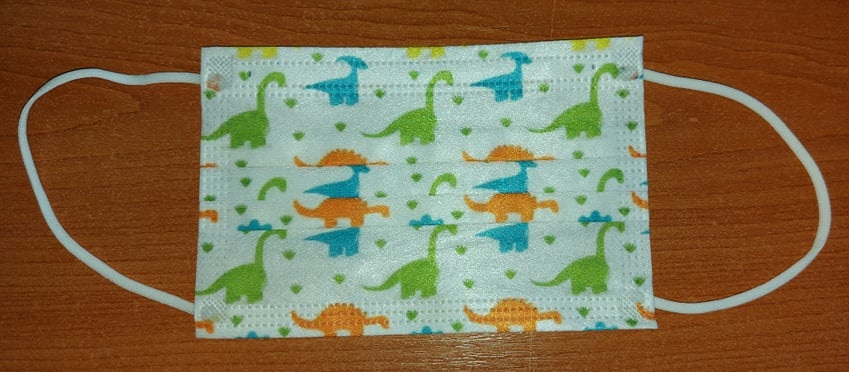 Detské jednorázové rúška 10ks DINOSAURY