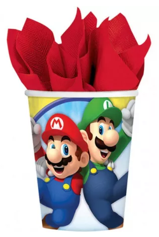Papierový pohár 250ml SUPER MARIO