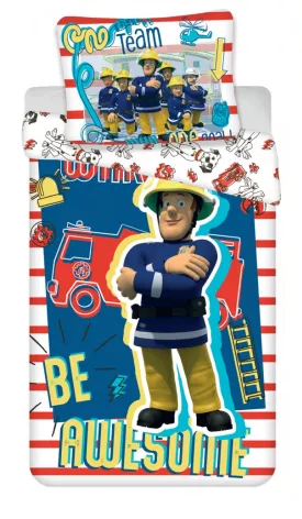 Obliečky 140x200 POŽIARNIK SAM 03