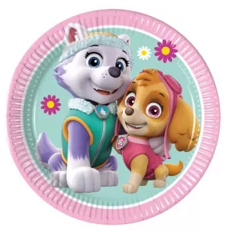Papierový tanier 19,5cm PAW PATROL girls