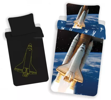 Obliečky 140x200 RAKETA - svietiace
