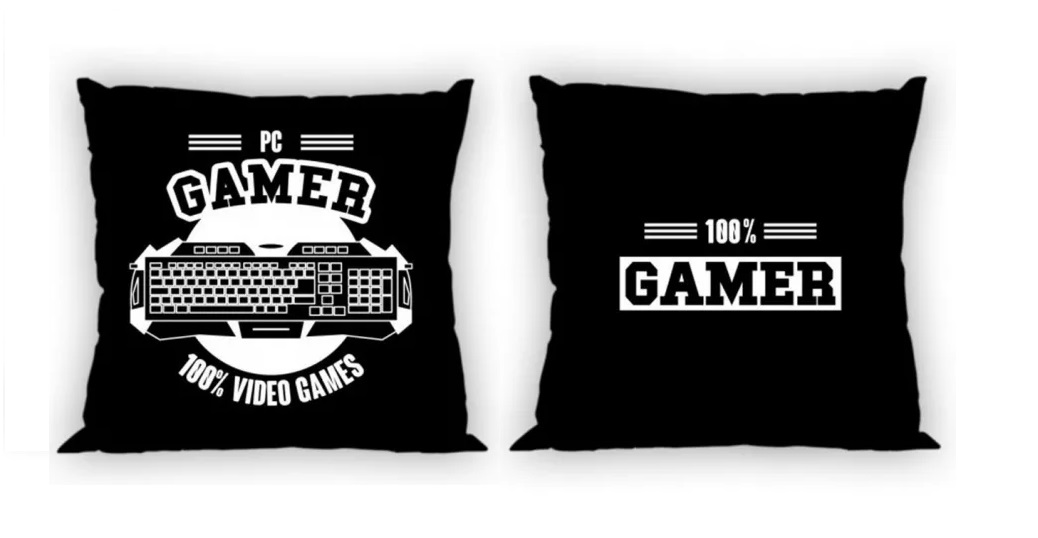 Obliečka na vankúšik 40x40 GAMER čierna