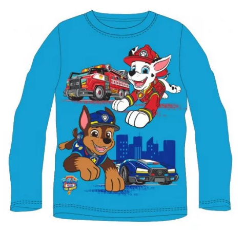 Tričko s dlhým rukávom PAW PATROL modré - 7r.