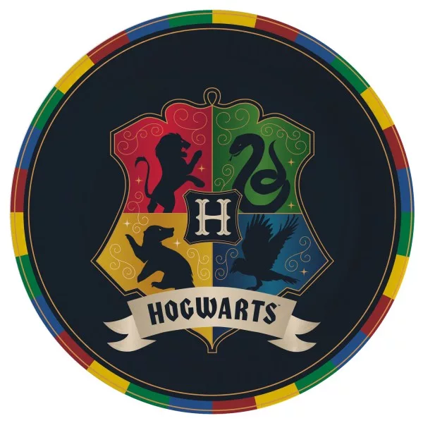 Papierový tanier 23cm HARRY POTTER hogwarts