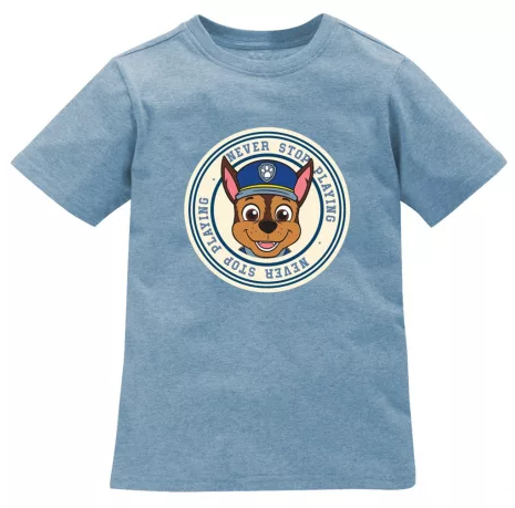 Tričko s krátkym rukávom PAW PATROL Chase modré - 86/92