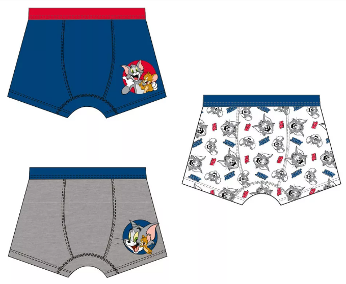 Boxerky 3ks TOM a JERRY - veľ.122/128