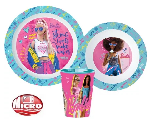 Jedálenský set - plast BARBIE