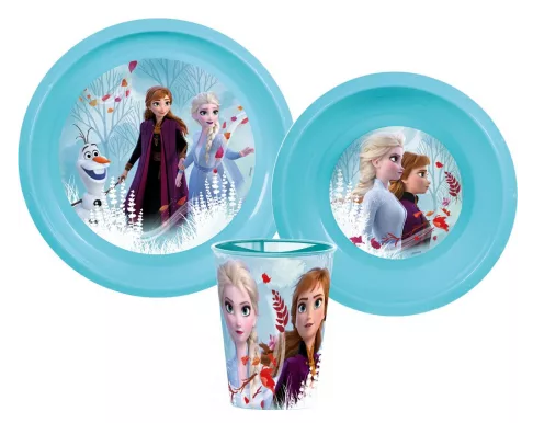 Jedálenský set - plast FROZEN sestry