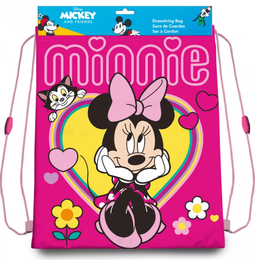 Vrecko na prezúvky MINNIE srdiečko 40cm