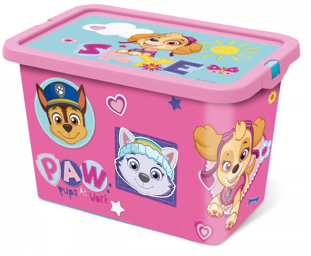 Úložný box PAW PATROL ružový 7L