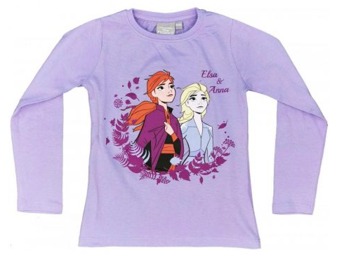 Tričko s dlhým rukávom FROZEN fialové - veľ.122/128
