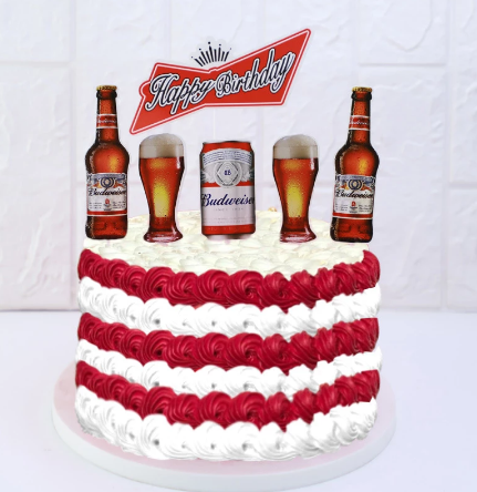 Tortový zápich PIVO Budweiser