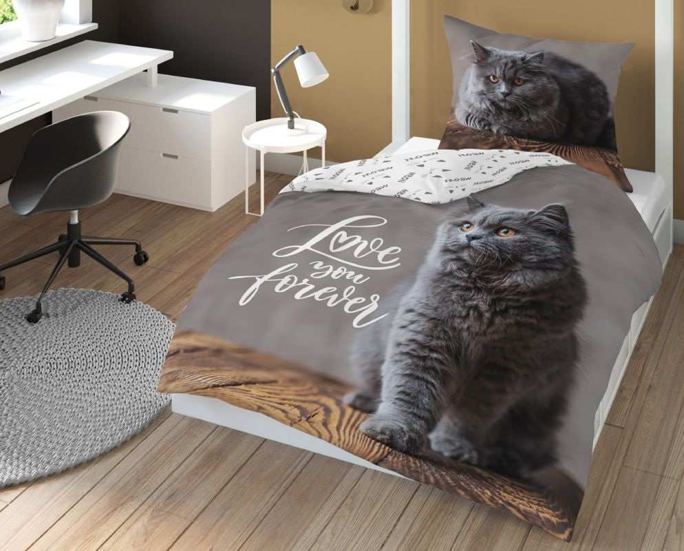 Obliečky 140x200 MAČKA Love