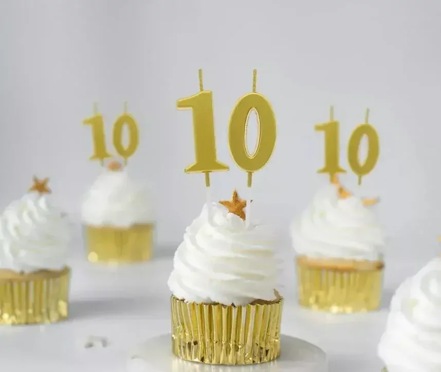 Sviečka zlatá č.2