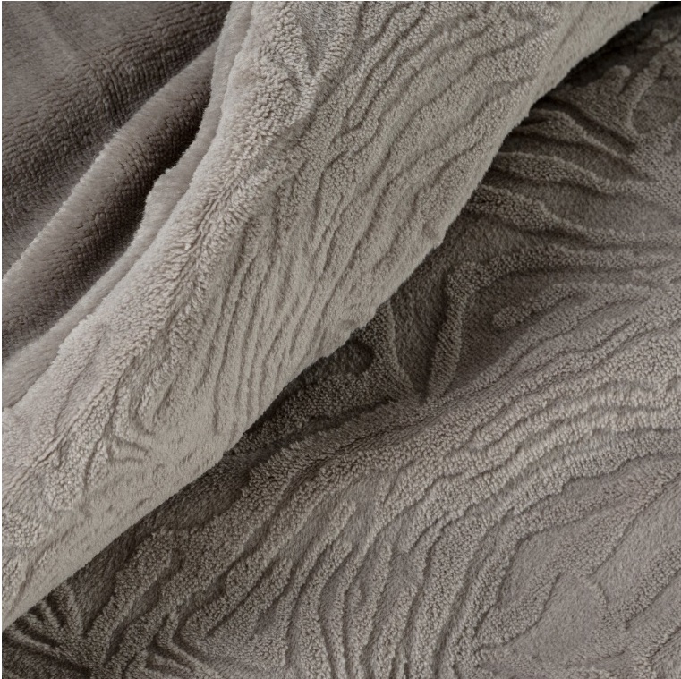 Plyšové obliečky 140x200 FLANO béžová