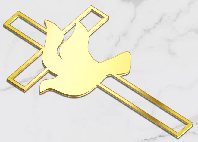 Tortový zápich KRÍŽIK holubica