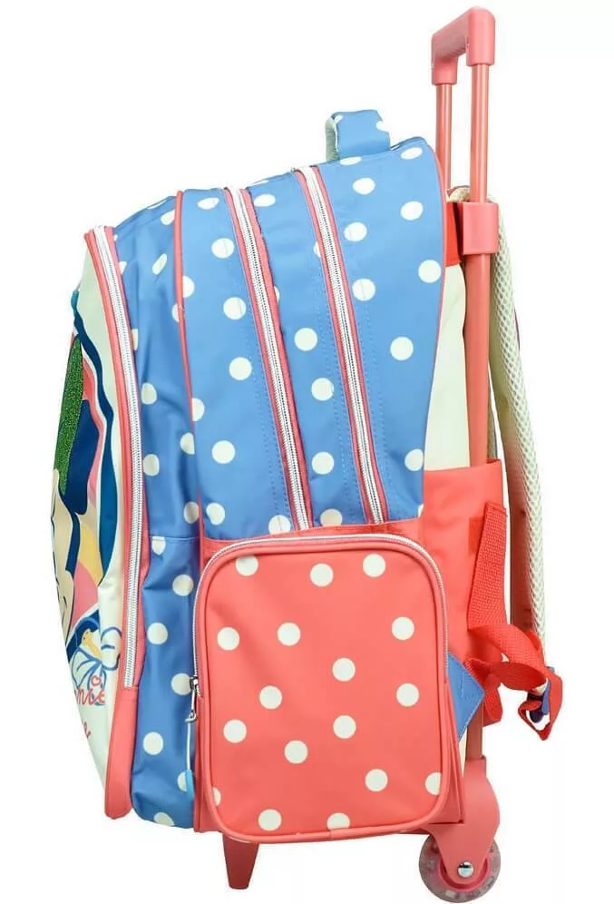 Školská taška na ťahanie MINNIE bodky 46cm