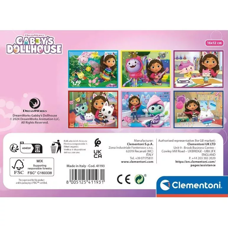 Rozprávkové kocky 12ks GABBY