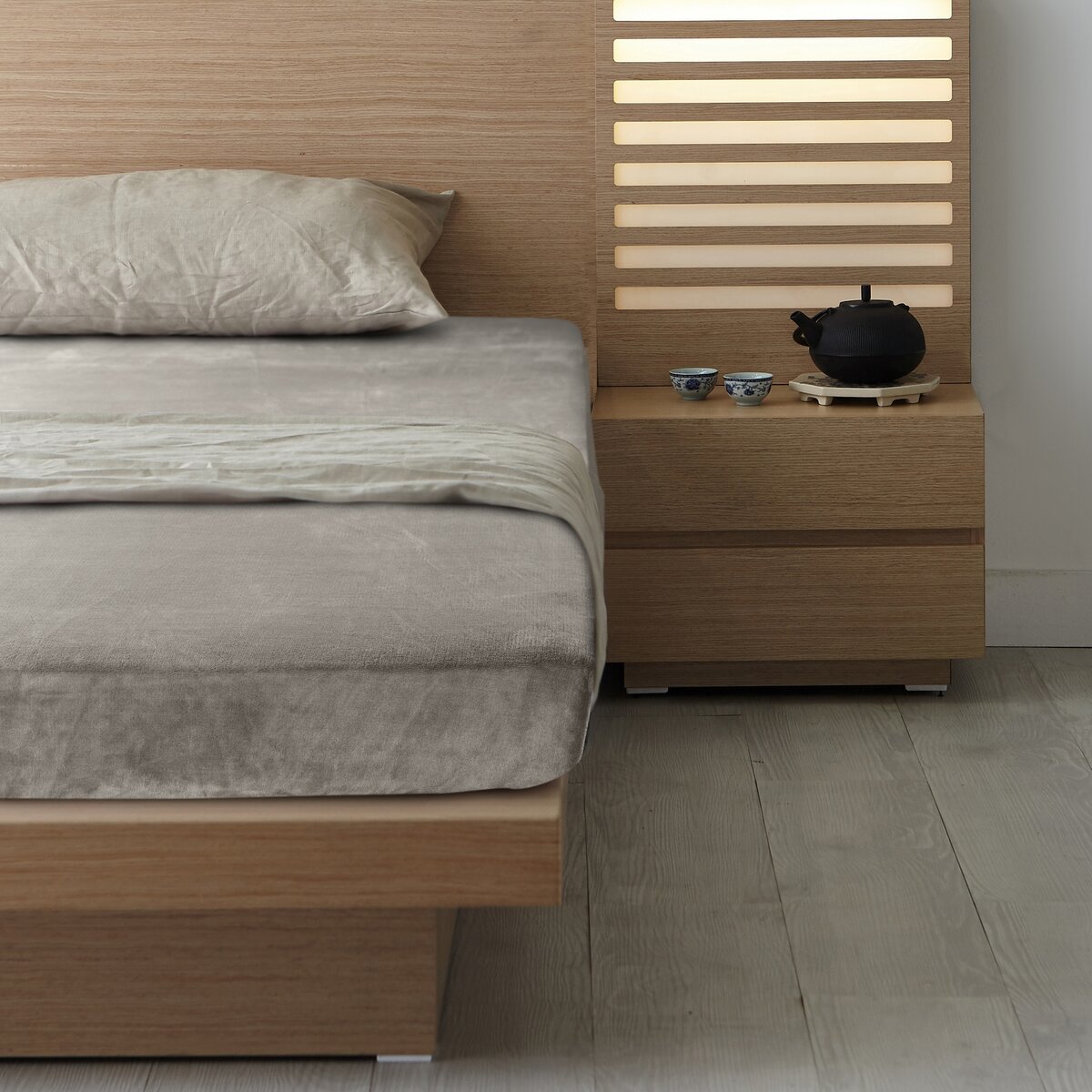 Plyšová plachta 100x200+30cm FLANO béžová