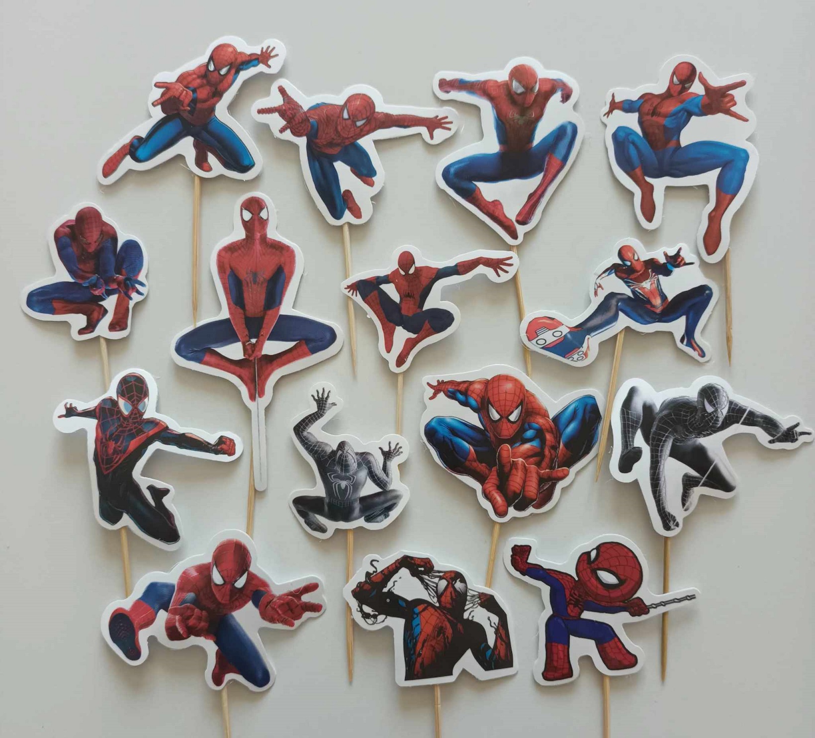 Tortový zápich SPIDERMAN (15ks)