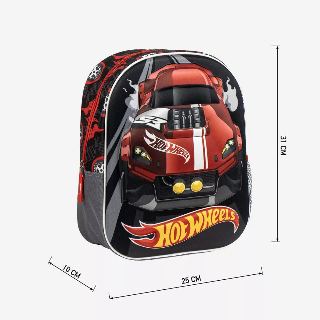 Ruksak 3D HOT WHEELS 31cm