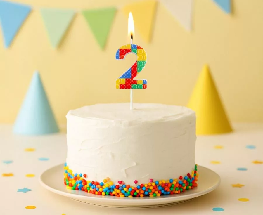 Sviečka č.2 lego color