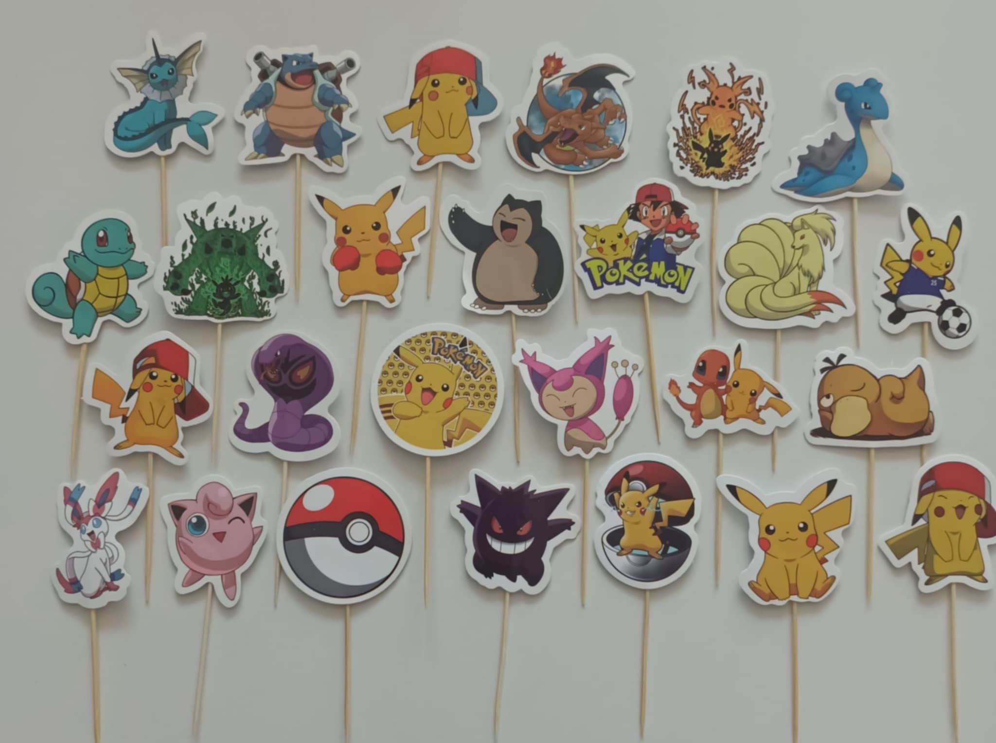 Tortový zápich POKÉMON 01 (15ks)
