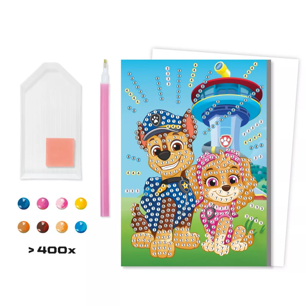 Maľovanie diamantmi PAW PATROL pohľadnica