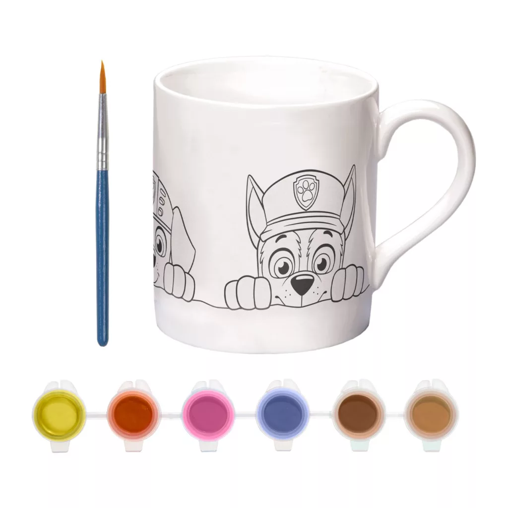 Porcelánový hrnček na maľovanie PAW PATROL