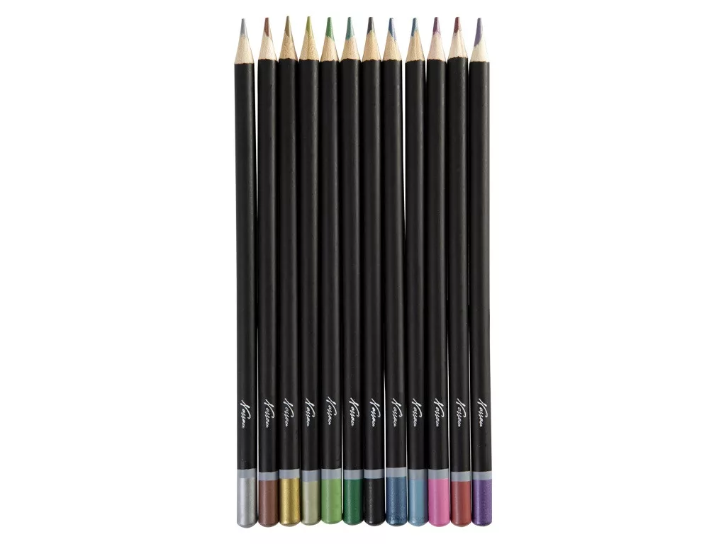 Pastelky metalické 12ks