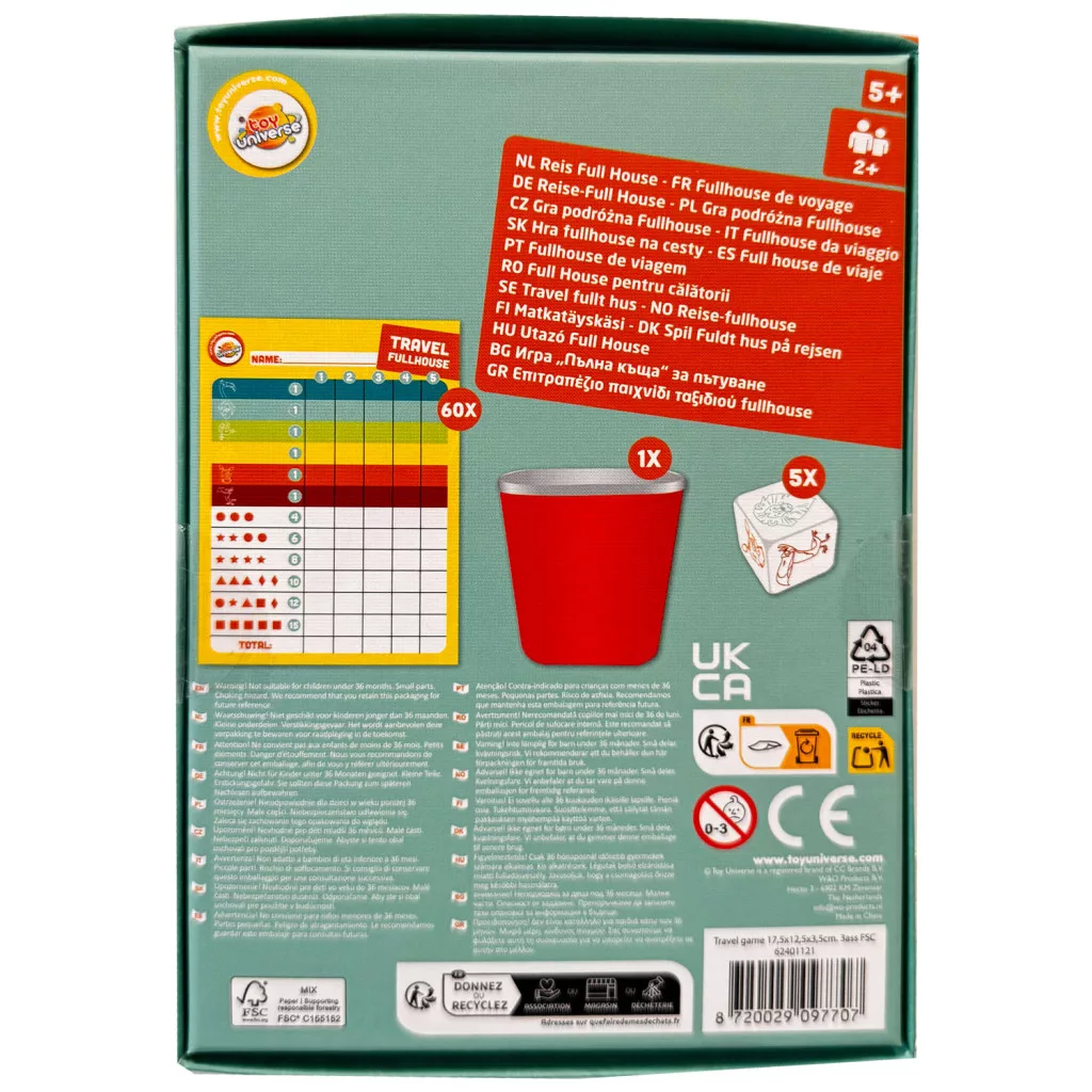 Hra cestovné FULLHOUSE