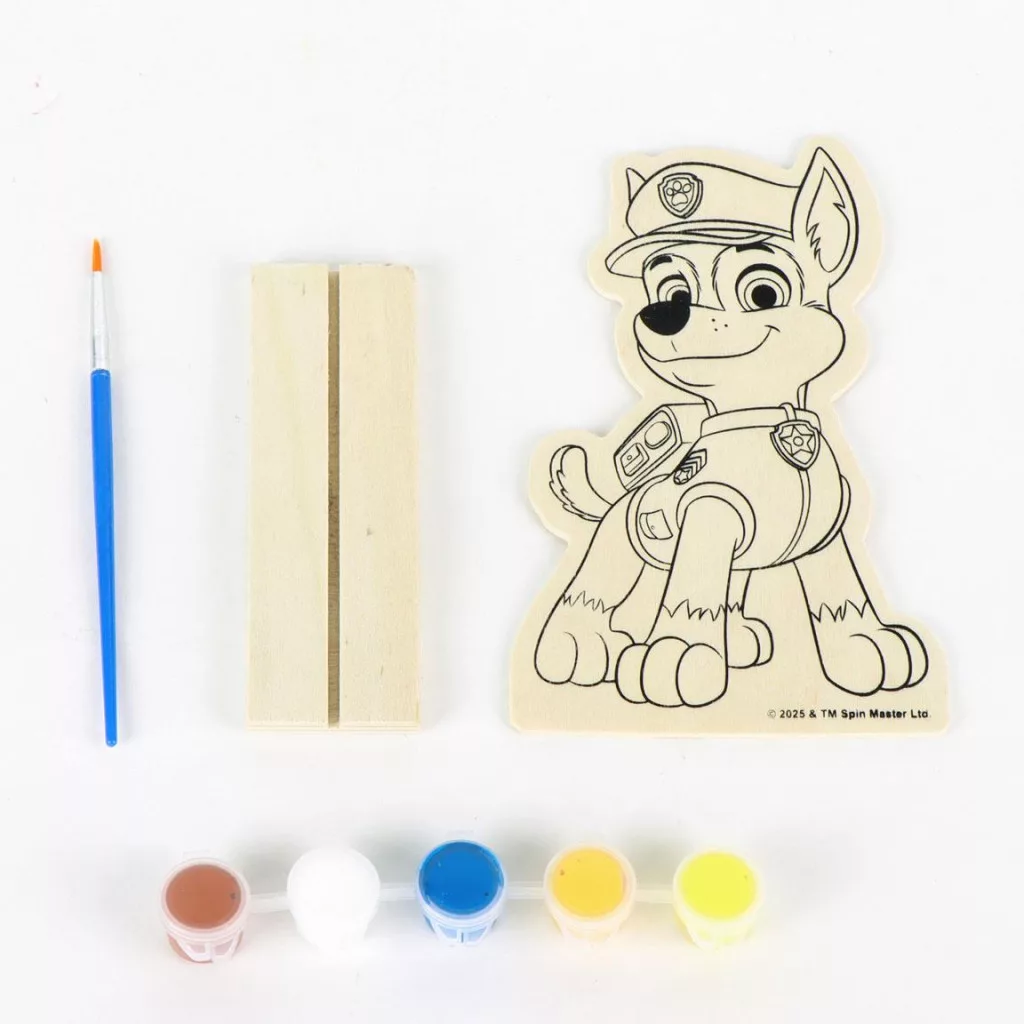 Maľovanie na drevo PAW PATROL Chase