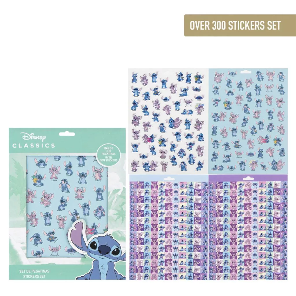 Set 300ks nálepiek LILO A STITCH