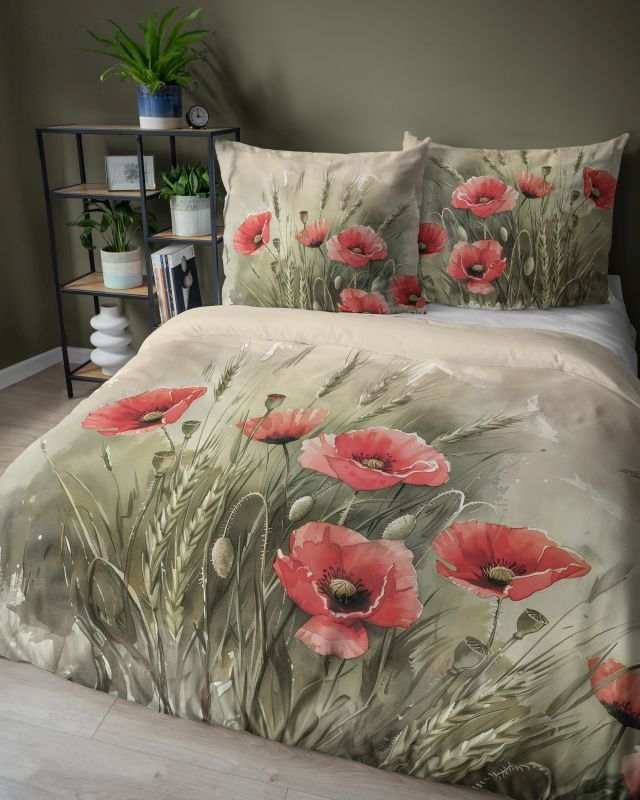 Bavlnené obliečky 200x220 VLČÍ MAK