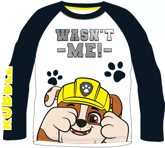 Tričko s dlhým rukávom PAW PATROL Rubble - 8r.