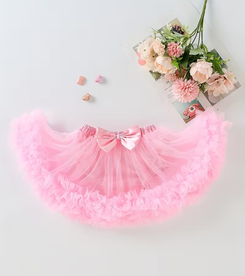 Detská tu tu Dolly sukňa BABY bledo ružová - veľ.80 (9-12mes.)