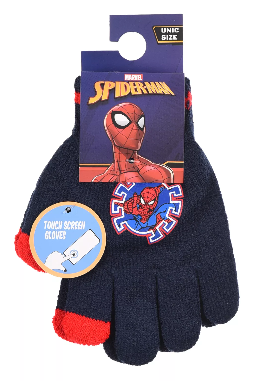 Rukavice SPIDERMAN modré - touchscreen