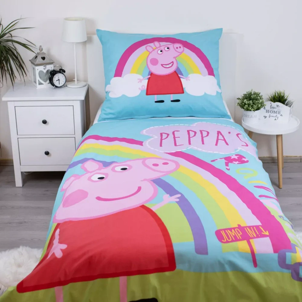 Obliečky 140x200 PEPPA PIG dúha