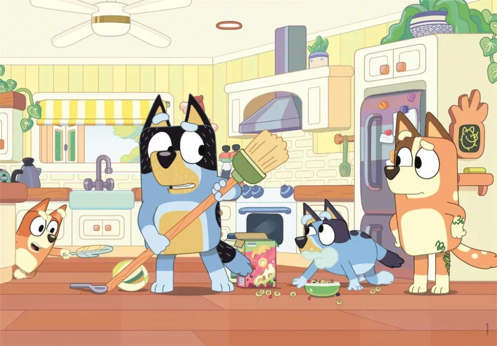 Puzzle 60 dielikov BLUEY upratovanie