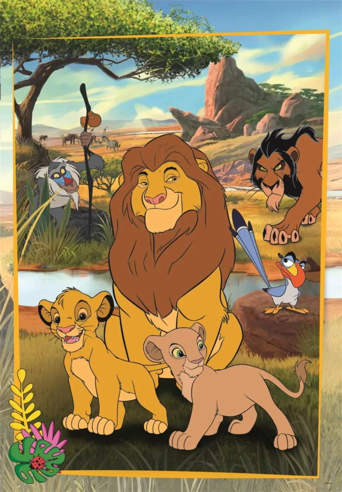 Puzzle 60 dielikov LEVÍ KRÁĽ Savana