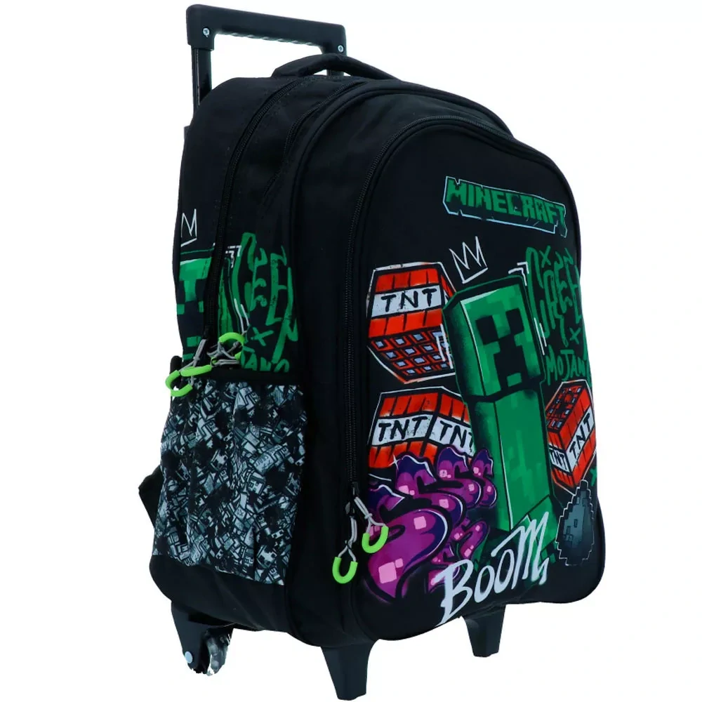 Školská taška na ťahanie MINECRAFT boom 46cm