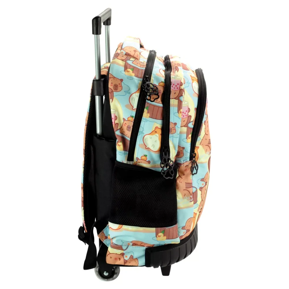 Školská taška na ťahanie KAPYBARA 42cm