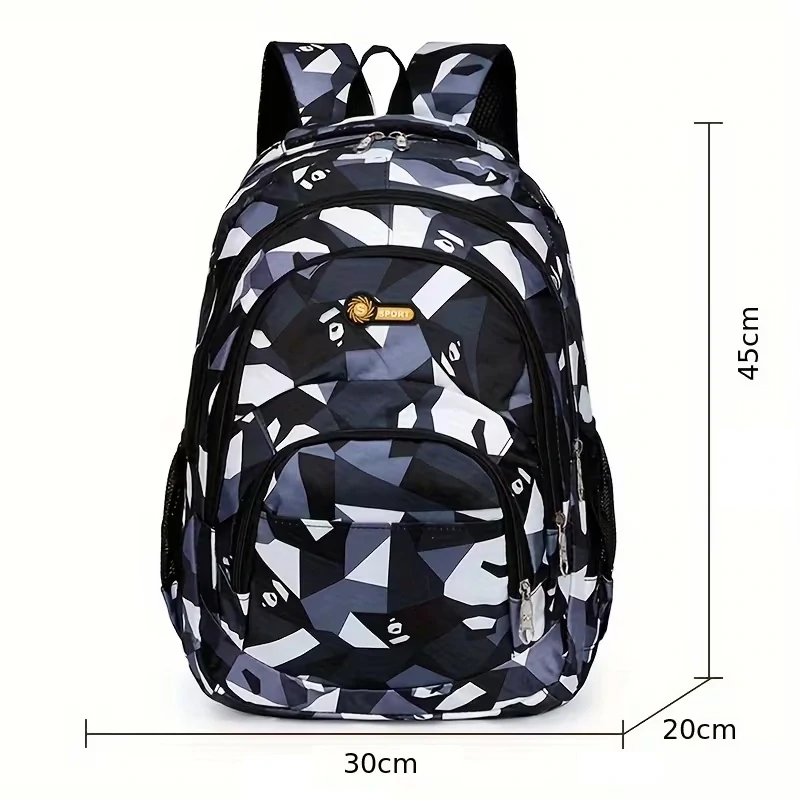 Školská taška MOZAIKA šedá 45cm