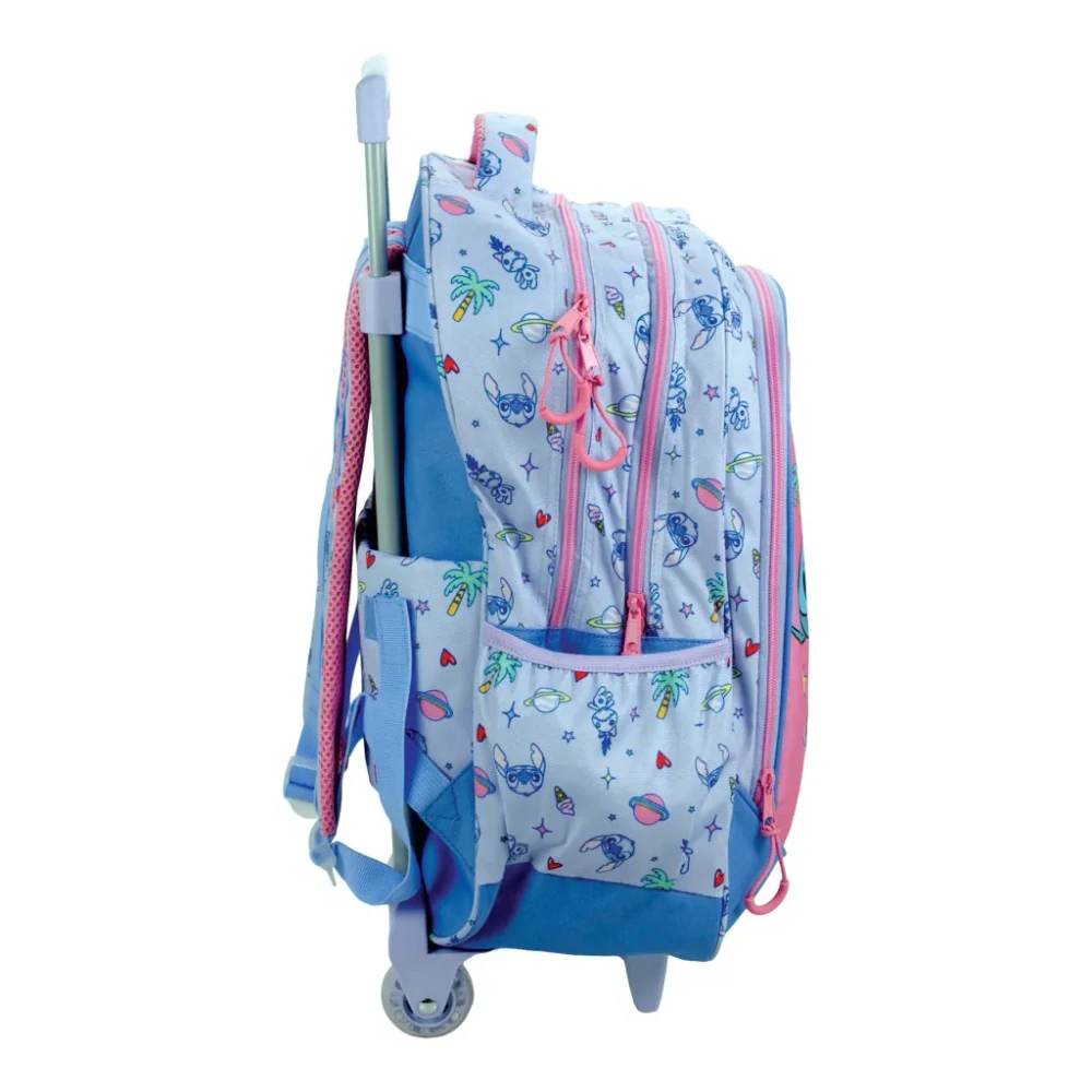 Školská taška na ťahanie LILO A STITCH total 46cm