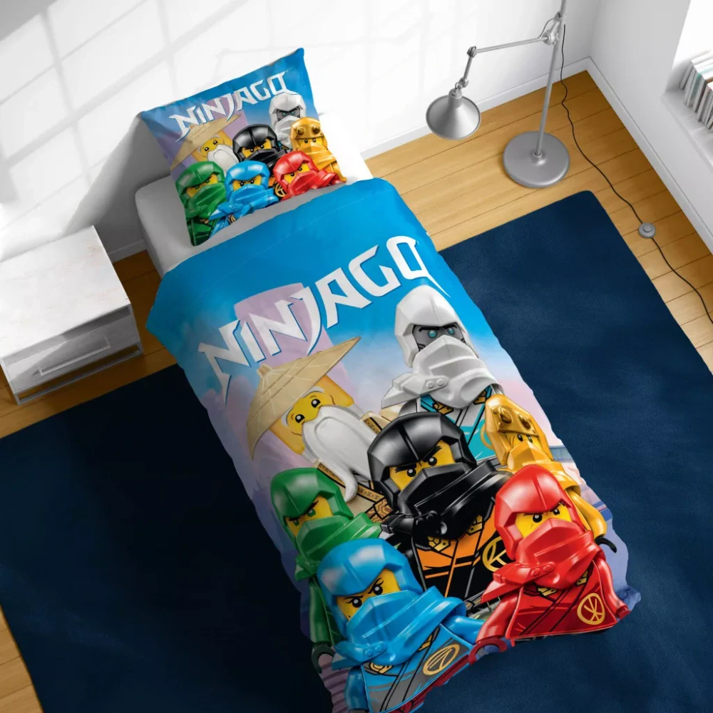 Obliečky do postieľky 100x135 LEGO NINJAGO village